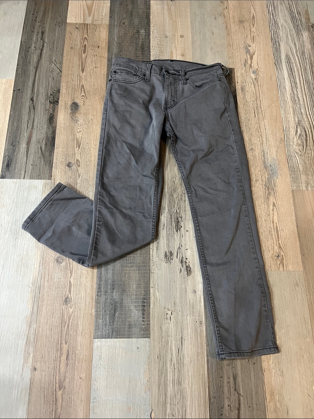 Levi's Men's Straight Jeans in Charcoal Gray Sz 29X30 Denim Casual Office TC0757